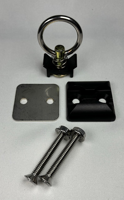 Anodized Black Single Stud L-Track Kit