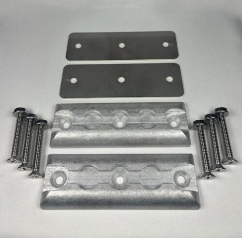 Double Stud Anchor Plate Pack Raw L-track