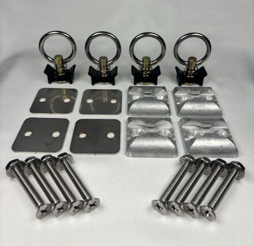 Single Stud Anchor Plate Kit - Raw - 4-pack